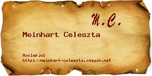 Meinhart Celeszta névjegykártya